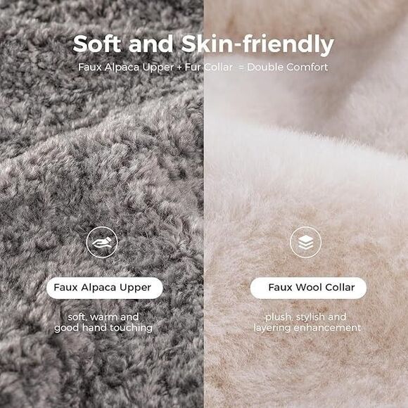 HomeTop Women's Cute Fuzzy Memory Foam Scuff Slippers Bedroom Lightweight US 7-8 - Picture 3 of 6